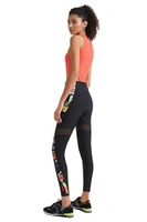 Legginsy damskie Desigual Calix czarne wysoki stan fitness