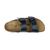 Klapki damskie Birkenstock Arizona BS birko-flor skóra węża granatowe r. 38