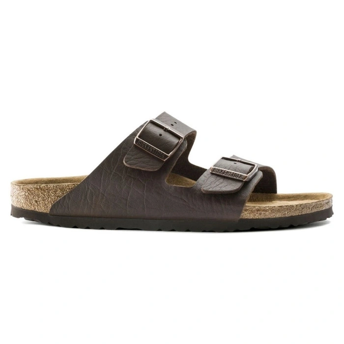 Klapki męskie Birkenstock Arizona BS briko-flor vegan brązowe r. 45