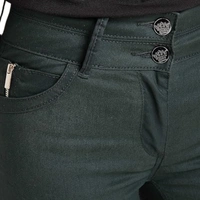 Spodnie damskie Grain de Malice ciemnozielone rurki skinny r. M