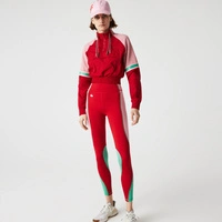 Spodnie damskie Lacoste Sport treningowe legginsy czerwone r. XS