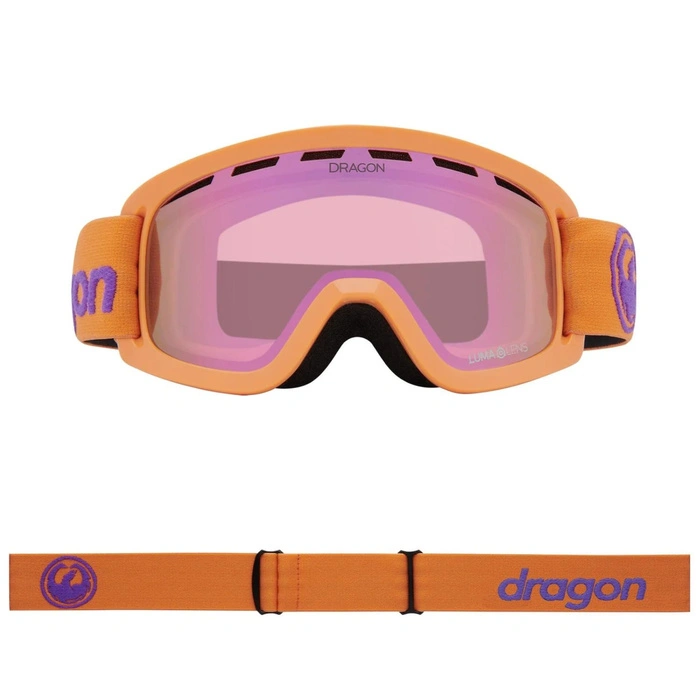 Gogle narciarskie dziecięce Dragon Lil D snowboardowe szyba S1 pomarańczowe