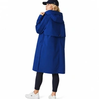Płaszcz damski Lacoste Lond Parka przeciwdeszczowy niebieski r. XS