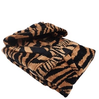 Ekskluzywny szlafrok unisex Roberto Cavalli Zebra Cappuccio r. S/M