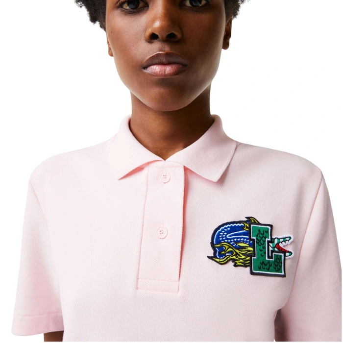Koszulka damska Lacoste Lacoste Holiday Polo klasyczna różowa r. XS