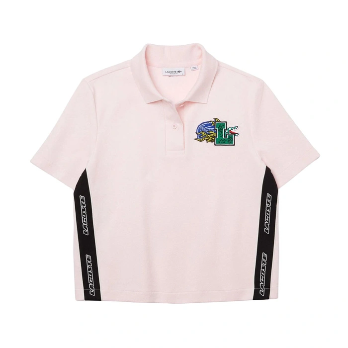 Koszulka damska Lacoste Lacoste Holiday Polo klasyczna różowa r. XS