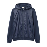 Bluza męska Mango hybrydowa granatowa rozsuwana z kapturem r.M