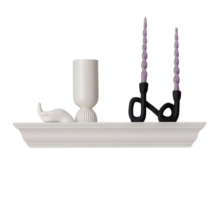 Półka ścienna Ellos Home dekoracyjna biała z płyty MDF 76 cm