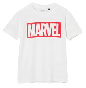 Koszulka dziecięca Marvel z nadrukiem biała 