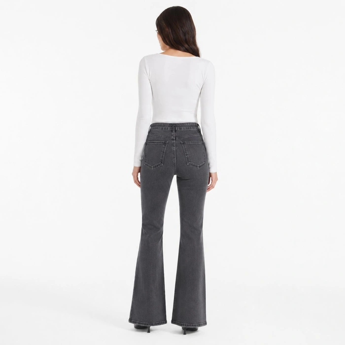 Spodnie damskie Zara skinny flare jeansy czarne r. XS