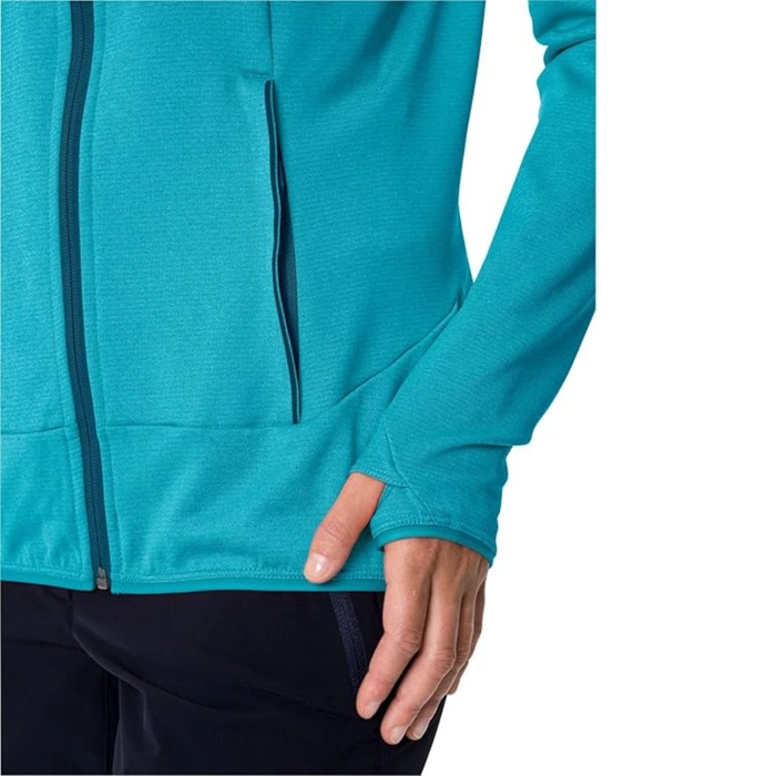 Bluza damska Vaude Tekoa Fleece II polar niebieska z kapturem