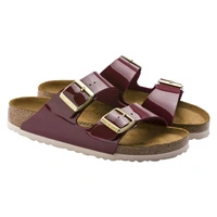Klapki damskie Birkenstock Arizona BS narrow birko-flor bordowe r. 37