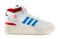 Buty damskie Adidas Forum Bonega 2B skórzane wysokie biało niebieskie