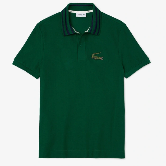 Koszulka męska Lacoste polówka sportowa zielona r. S