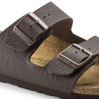 Klapki męskie Birkenstock Arizona BS briko-flor vegan brązowe r. 45
