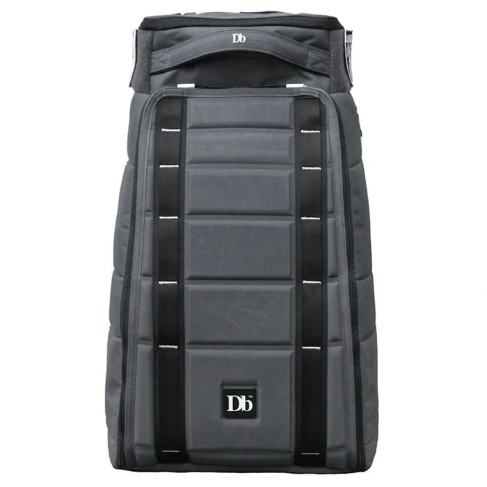 Plecak unisex Db Bags The Strom miejski sportowy z naszywkami szary z 30 L