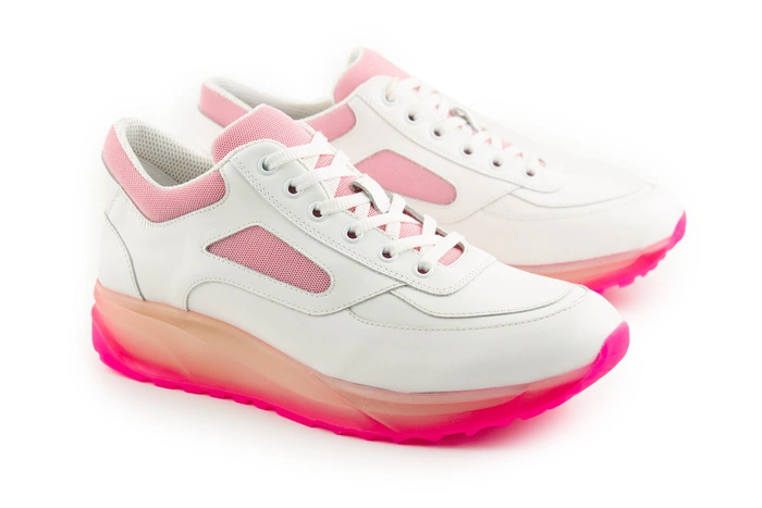 Buty damskie Cappelletti biało-różowe sneakersy skórzane r. 40