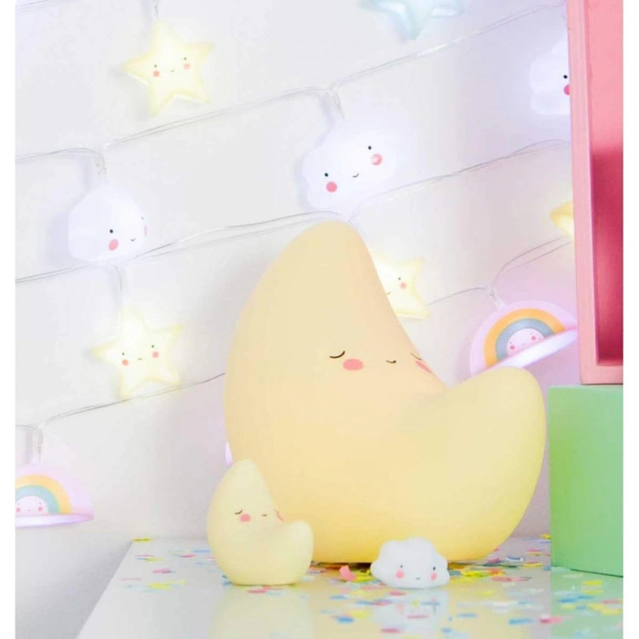 Lampka Nocna Dziecięca Little Light Lovely księżyc