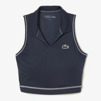 Top sportowy Lacoste Sport koszulka bez rękawów granatowa r. XS
