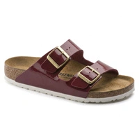 Klapki damskie Birkenstock Arizona BS regular birko-flor bordowe r. 36