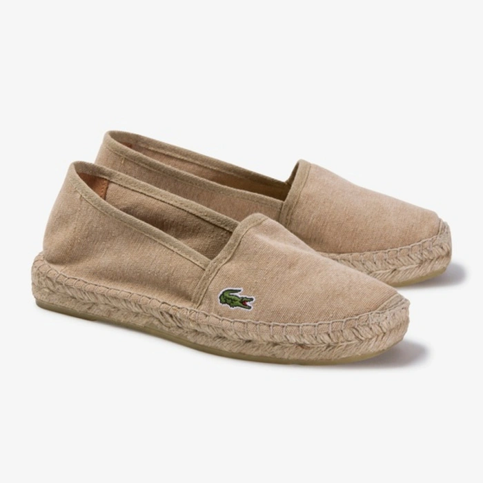 Buty męskie Lacoste Moleon 120 espadryle płócienne beżowe r. 42