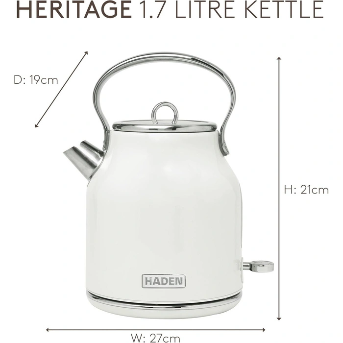 Czajnik elektryczny Haden Heritage kość słoniowa 1,7 l