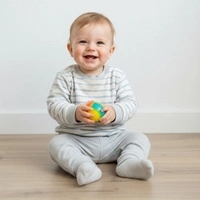 Bluzka dziecięca Chicco bawełniana kremowa w paski r. 62