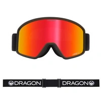Gogle narciarskie Dragon DXT OTG Lumalens Red Ion snowboardowe czarne cat. S4