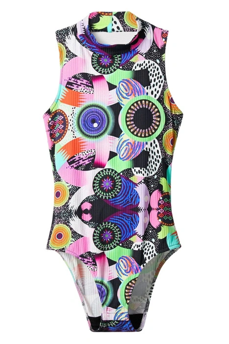 Body damski Desigual x M. Christian Lacroix Niza prążkowy wzorzysty r. XL
