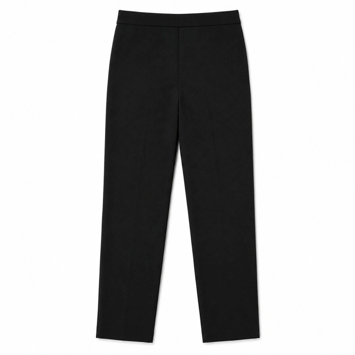 Spodnie damskie Zara eleganckie z rozcięciami szerokie czarne r. L