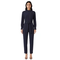 Kombinezon damski Karen Millen elegacki długi granatowy r. S