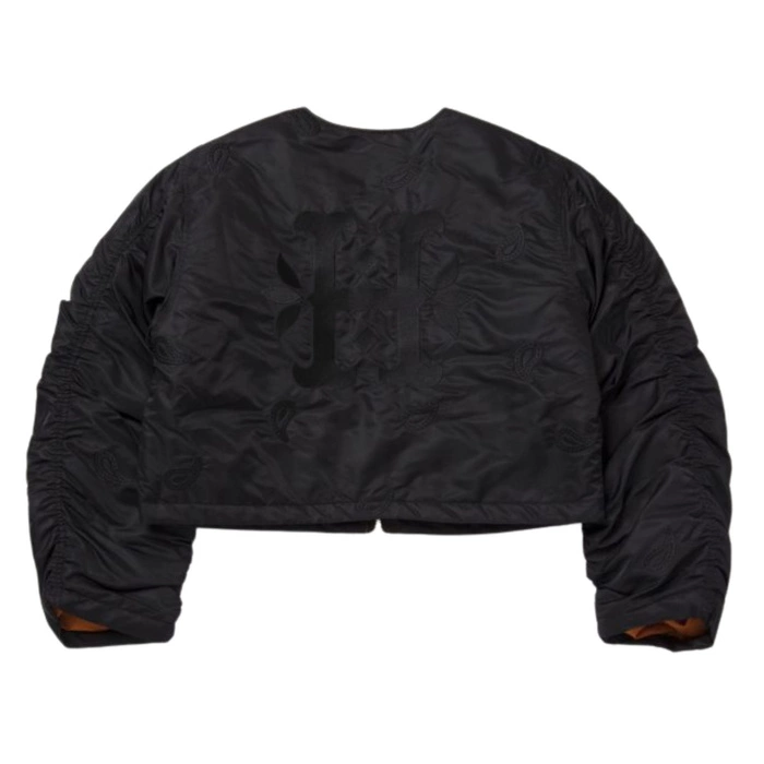 Kurtka damska HUF Paisley Satin bomberka z naszywkami czarna r. S
