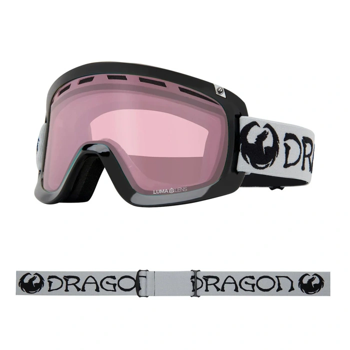 Gogle narciarskie Dragon D1 OTG Classic Grey snowboardowe soczewki S3, S1