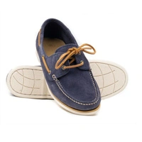 Buty męskie Lumberjack Navigator skórzane zamszowe mokasyny granatowe r. 44