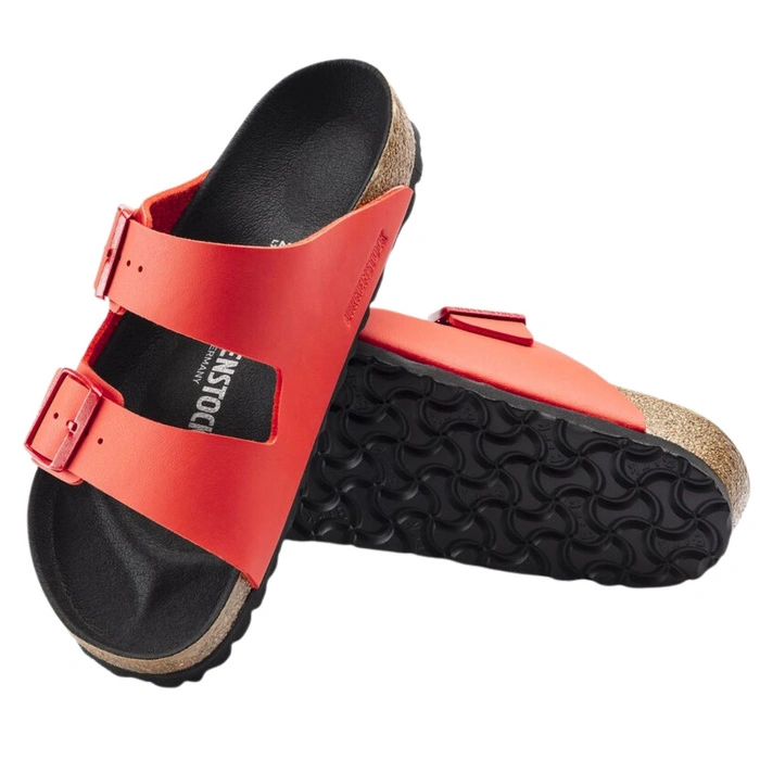 Klapki damskie Birkenstock Arizona BS birko-flor czerwony r. 39