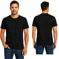 Koszulka męska Fruit of the Loom Softpun T czarna t-shirt r. XL