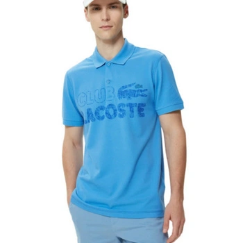 Koszulka męska Lacoste polówka klasyczna bawełniana niebieska r. S