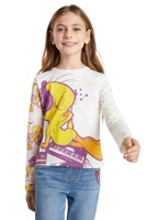 Bluzka dziewczęca Desigual Tweety Looney Tunes z długim rękawem r. 110
