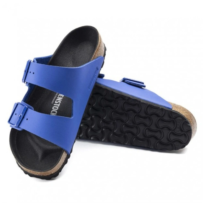 Klapki męskie Birkenstock Arizona BS birko-flor niebieskie r. 42