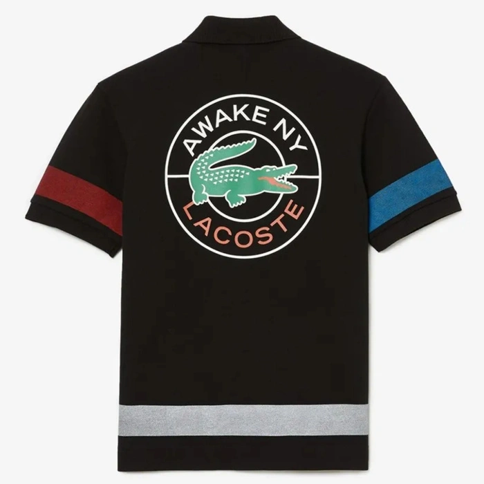 Koszulka męska Lacoste x Awake Ny polówka czarna r. XS