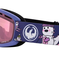 Gogle narciarskie dziecięce Dragon Lil D snowboardowe szyba S1 fioletowe