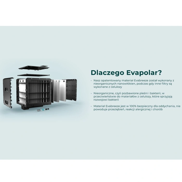 Klimator ewaporacyjny Evapolar evaSMART EV-3000 Urban Grey nawilżacz powietrza
