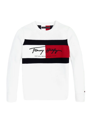 Sweter młodzieżowy Tommy Hilfiger Ivory Petal
