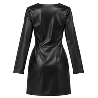 Sukienka damska ZARA mini eko skóra elegancka czarna r. M