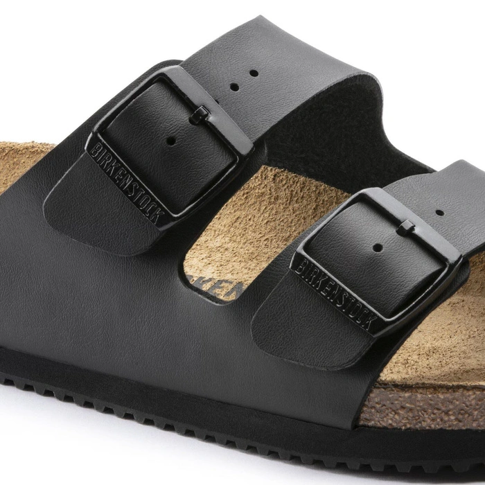 Klapki damskie Birkenstock Arizona skórzane Briko-Flor czarne r. 41