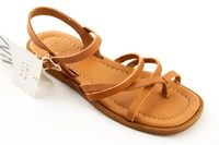 Sandały dziewczęce ZARA Kids skórzane brązowe wygodne