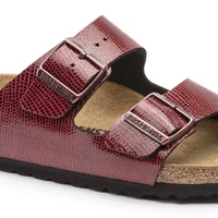 Klapki damskie Birkenstock Arizona BS regular birko-flor bordowe r. 39