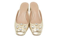 Buty damskie Tory Burch Vail 55mm złote klapki r. 36,5