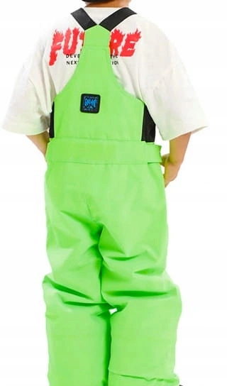 Spodnie dziecięce Quiksilver Boogie narciarskie seledynowe szelki r. 98