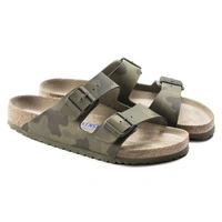 Klapki męskie Birkenstock Arizona bs regular z miękką wkładką moro r. 41